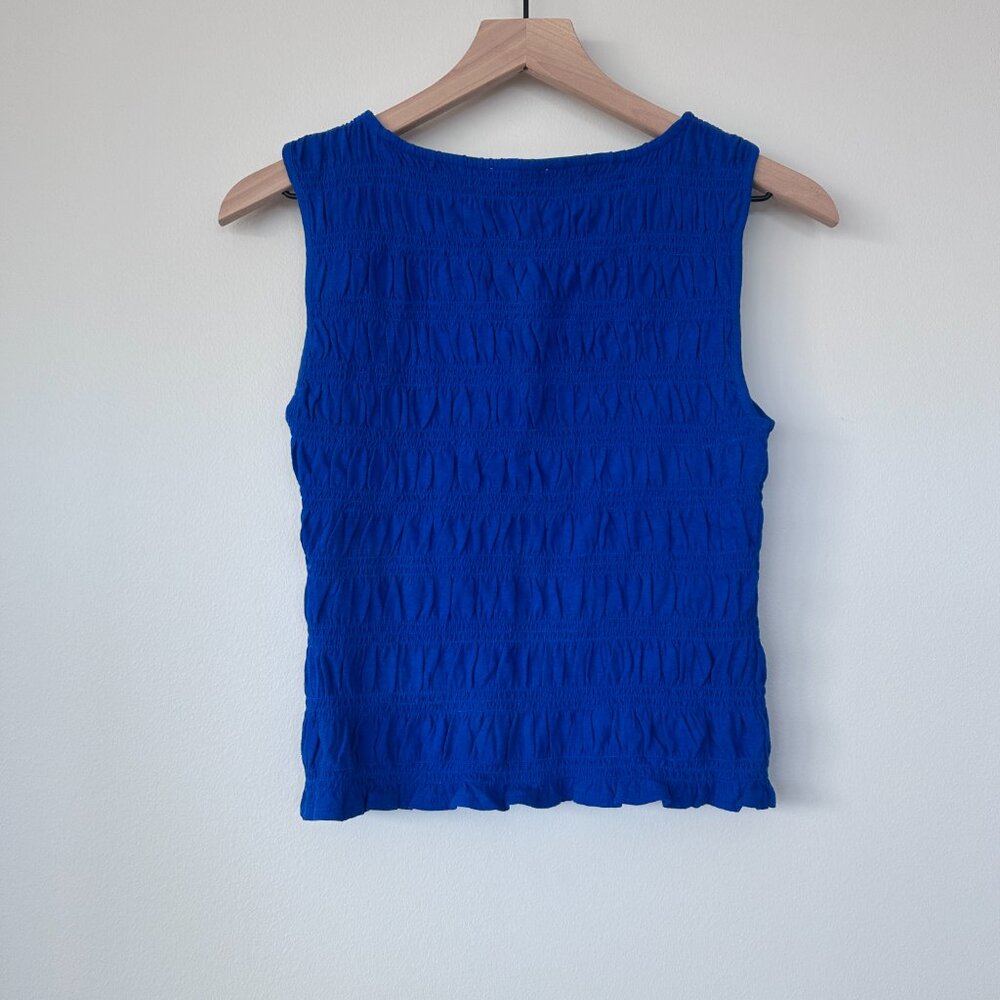 Madewell Smocked Boatneck Tank size XXS NWT - Picture 6 of 6
